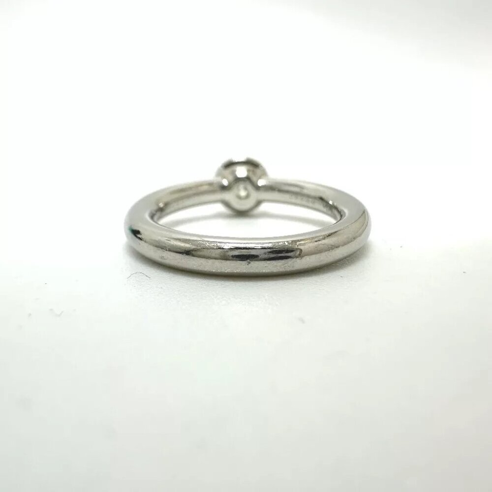 TIFFANY&Co. Bisset Diamond D0.33ct Ring Pt950 Silver - Picture 3 of 12